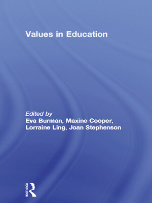 cover image of Values in Education